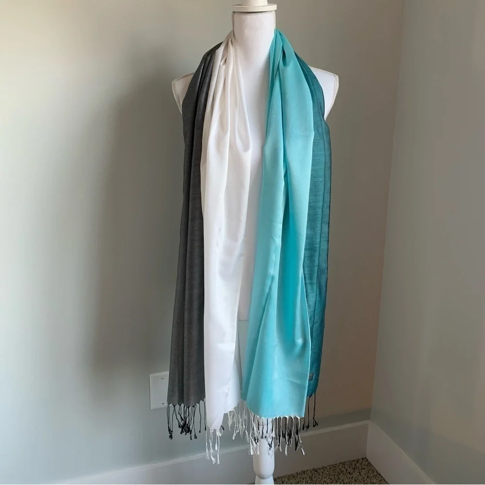Italian Multi Toned Silk Scarf
